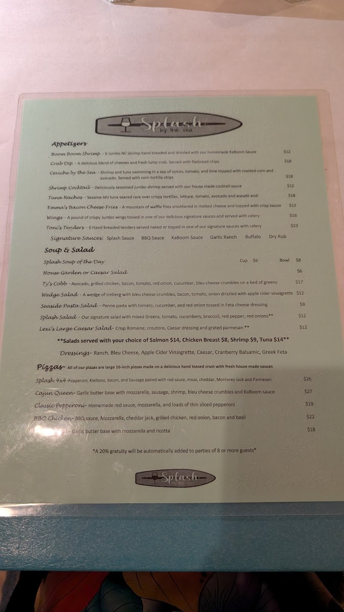 Menu Splash By The Sea-4