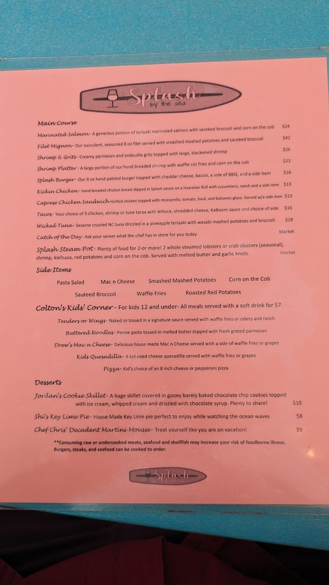 Menu Splash By The Sea-6