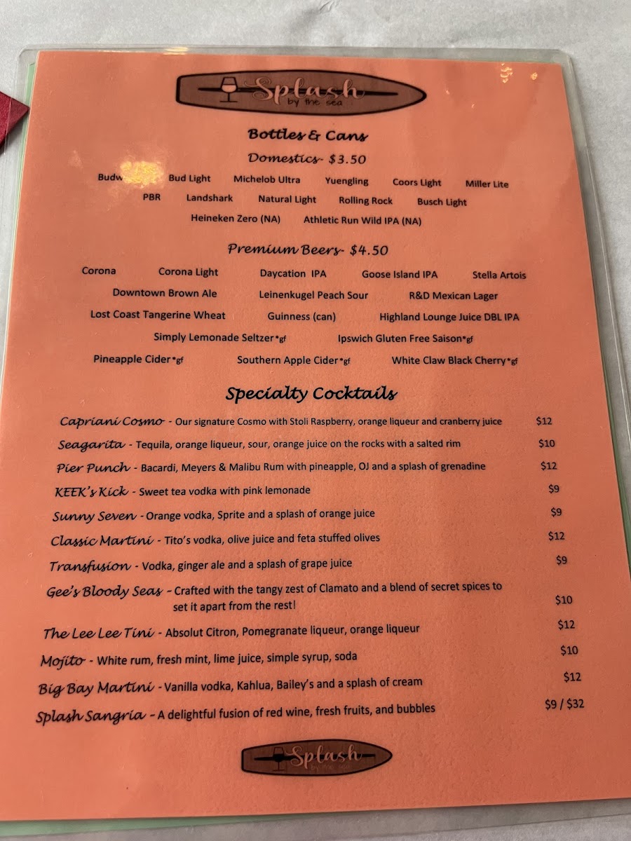 Menu Splash By The Sea-9